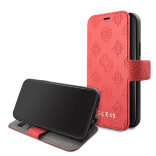 Etui pour Apple iPhone 11 Pro - Guess 4G Peony Rouge 