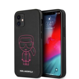 Karl Lagerfeld Coque arrière pour Apple iPhone 12 Mini - Rose Embossed