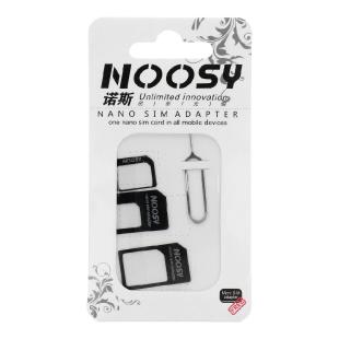 Kit d'adaptateurs Nano Sim/Micro,Micro Sim et Nano/Sim (NOOSY 3en1)
