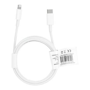 Câble Type C pour iPhone Lightning 8-pin Power Delivery PD18W 2A C973 blanc 2m