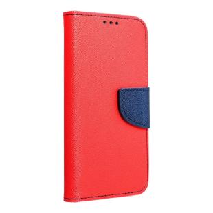 Étui fantaisie livre pour Samsung A03S rouge/bleu fonce