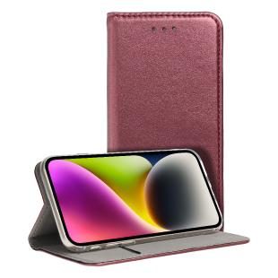 Étui livre Smart Magneto pour Xiaomi REDMI NOTE 12 5G bordeaux