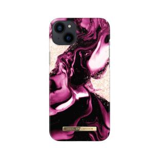 iDeal of Sweden Coque arrière pour iPhone 14 Plus - Fashion Case - Golden Ruby Marble