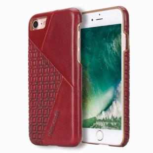 Pierre Cardin Coque cuir véritable pour Apple iPhone 7/8 - Rouge  