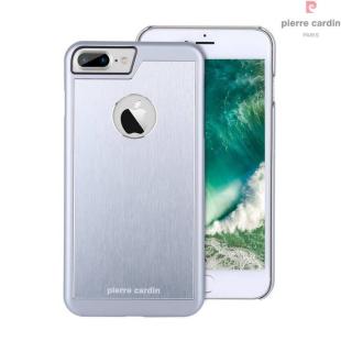 Pierre Cardin coque microfiber argent pour Apple iPhone 7/8 Plus (8719273130377)