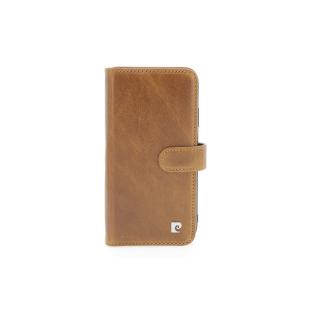 Pierre Cardin Etui pour Apple iPhone 11 Pro - Marron Book type housse cuir véritable