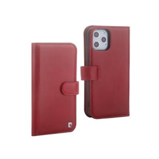 Pierre Cardin Etui pour Apple iPhone 12 Pro Max - rouge Book type housse - Cuir véritable