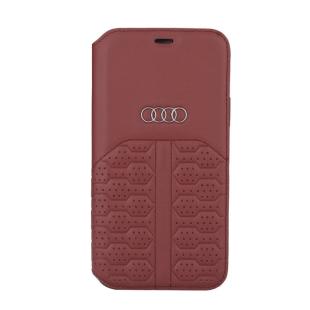 Audi Etui pour Apple iPhone 12 / 12 Pro - Merlot Book type housse A6 Série - cuir véritable