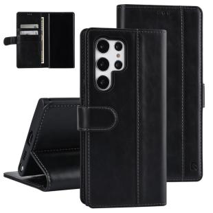 UNIQ Accessory Étui pour Samsung Galaxy S22 Ultra  - Porte-cartes pour 3 cartes - Fermeture magnétique - Noir