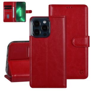 UNIQ Accessory Étui iPhone 13 Pro - Porte-cartes pour 3 cartes - Fermeture magnétique - Rouge