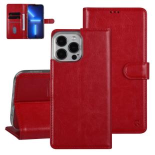 UNIQ Accessory Étui iPhone 13 Pro Max - Porte-cartes pour 3 cartes - Fermeture magnétique - Rouge