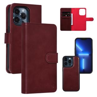 UNIQ Accessory Coque pour iPhone 13 Pro - Rouge Porte-cartes type livre et couverture arrière - fermeture magnétique
