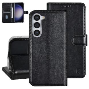 UNIQ Accessory Étui pour Samsung Galaxy S23 Plus - Porte-cartes pour 3 cartes - Fermeture magnétique -Noir