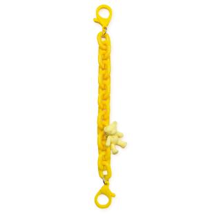 Color Chain (corde) pendentif support de téléphone chaîne colorée pour sac à dos portefeuille jaune