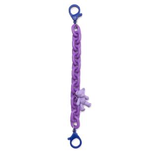 Pendentif de support de téléphone de chaîne colorée (corde) de chaîne de couleur pour le portefeuille de sac à dos violet