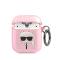 Karl Lagerfeld Coque Airpods - Airpods 2  - Glitter - Karl - Rose