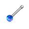 Piercing nez Opal Ball en acier chirurgical 316L  Couleur : Opal bleu