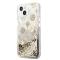Guess pour iPhone 13 mini 5.4 or/or hardCoque Peony Liquid Glitter