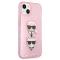 Karl Lagerfeld pour iPhone 13 mini 5,4 pink/pink hardCoque Glitter Karl`s & Choupette
