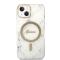 Set Guess coque rigide Marble MagSafe + Chargeur iPhone 14 Plus 6.7 blanc/blanc