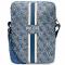 Guess Bag Sac pour tablette 10 4G Stripes bleu/bleu