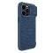 Nillkin Qin Cloth ProCoque pour iPhone 14 Pro Camera Cover Holster Cover Flip Coque Bleu