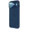 Nillkin CamShield Leather S Coque pour iPhone 14 Pro avec cache appareil photo bleu
