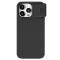 Étui en silicone soyeux Nillkin CamShield pour iPhone 15 Pro Max avec protecteur d'appareil photo - Noir