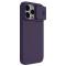 Étui en silicone soyeux Nillkin CamShield pour iPhone 15 Pro Max avec protecteur d'appareil photo - Violet foncé