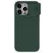 Étui en silicone soyeux Nillkin CamShield pour iPhone 15 Pro Max avec protecteur d'appareil photo - Vert