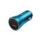Chargeur de voiture rapide Baseus Golden Contacteur Max USB + USB type C 60 W Charge rapide bleu 