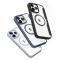 Étui à rabat magnétique MagSafe pour iPhone 15 Pro Max Dux Ducis Skin X Pro - Bleu