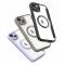 Dux Ducis Skin X Pro Coque pour iPhone 14 Plus Magnetic MagSafe Flip Coque Noir