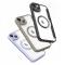 Dux Ducis Skin X Pro coque pour iPhone 14 Plus MagSafe magnétique flip Coque beige