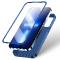 Coque avant et arrière Joyroom 360 Full Coque pour iPhone 13 Pro + protecteur d'écran en verre trempé bleu  