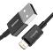 Baseus Supérieur USB - Câble de données de charge rapide Lightning 2,4 A 1 m noir 
