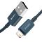 Câble USB Baseus Supérieur - Lightning 2,4A 1 m Bleu 