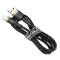 Baseus Cafule Câble Durable Nylon Braided Wire USB / Lightning  1.5A 2M noir-gold 