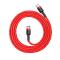Câble Baseus Cafule Cordon en nylon durable USB-C PD / USB-C PD PD2.0 60W 20V 3A  1M Rouge 