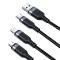 Câble 3-en-1 Joyroom Multi-Use Series Lightning USB-C micro USB 30 cm - noir