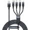 Câble USB 4en1 USB-A - USB-C / 2 x Lightning / Micro pour chargement et transmission de données 1,2 m Joyroom S-1T4018A18 - noir