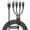 Câble USB 4en1 USB-A - 2 x USB-C / Lightning / Micro pour le chargement et la transmission de données 1,2 m Joyroom S-1T4018A18 - noir