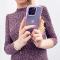 Housse Kingxbar Plain Series pour iPhone 13 Pro Max housse en silicone Violet