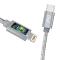 Dudao USB Typ C - Lightning Charge rapide 45W 1m Câble gris 