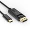 Choetech câble unidirectionnel USB Type C vers Display Port 4K 1,8 m noir 