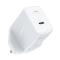 Chargeur mural Acefast GaN USB Type C 30W, Power Delivery, PPS, Q3 3.0, AFC, FCP blanc 