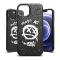 Ringke Onyx Design Durable TPU Coque Cover pour iPhone 13 mini noir (Graffiti) (OD541E233)