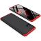 GKK 360 Protection Coque Front and Back Coque Full Body Cover Samsung Galaxy M51 noir-red