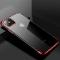 Coque  Gel TPU Cadre de galvanoplastie Couverture pour Xiaomi Mi 11 rouge