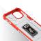 Crystal Ring Coque Kickstand résistante Rugged Cover pour iPhone 13 rouge